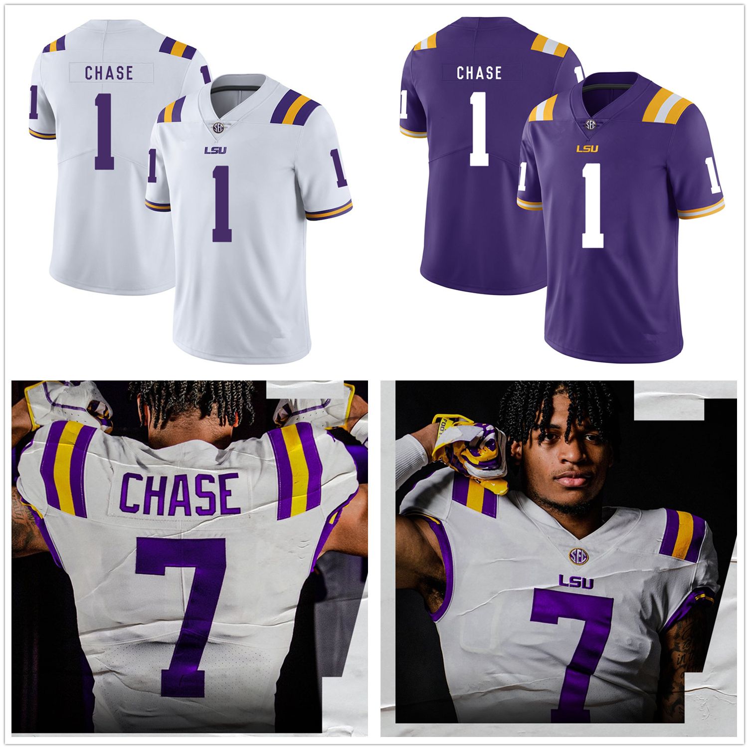 lsu chase jersey