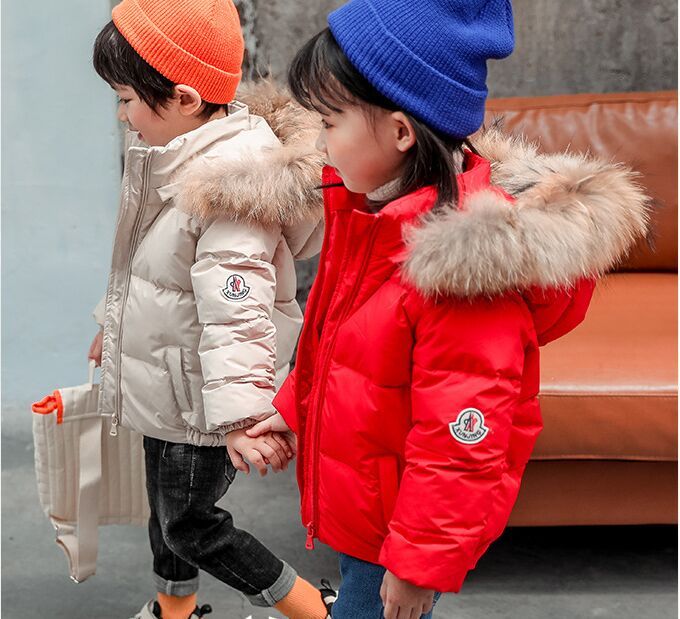 Compra Cuello De Piel De Espesor Menor Alta Niños Marcas Abrigos De  Invierno Niñas Lujos Corto Por La Chaqueta De Algodón De Moda Las Chaquetas  Encapuchadas Outwear, 3 8T Barato | Entrega