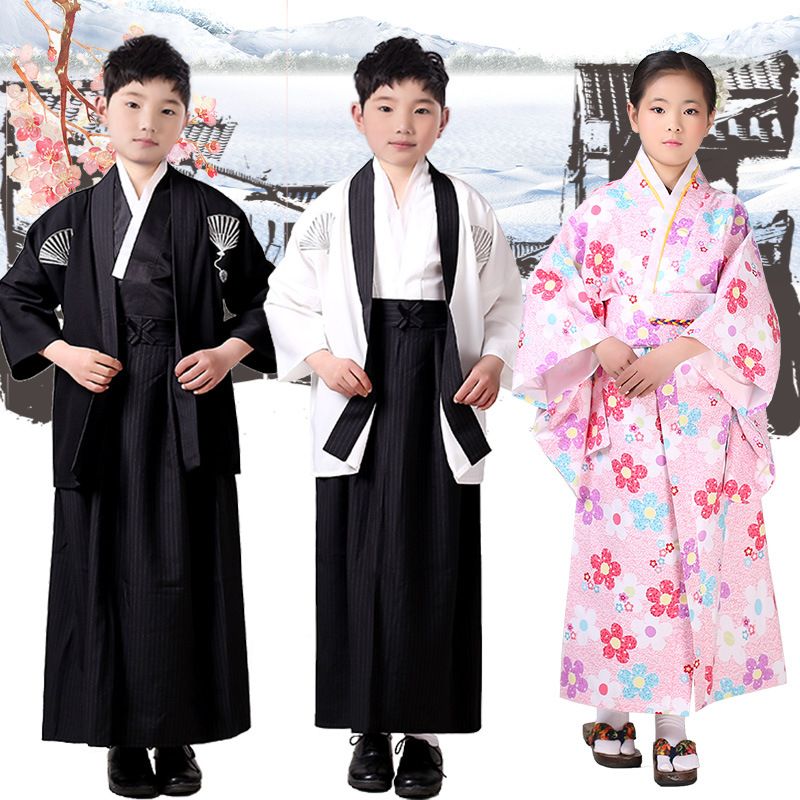 21 New Black Japanese Boys Kimono Child Warrior Traditional Swordmen Yukata Kid Stage Performance Clothing Cosplay Costume From Clothingforchoose 25 67 Dhgate Com