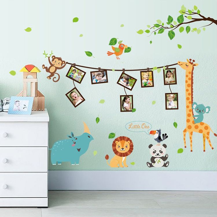 Grosshandel Cartoon Tier Bilderrahmen Grosse Wandaufkleber Tiere Aufkleber Kinderzimmer Dekor Schlafzimmer Kindergarten Schule Diy Abnehmbare D19011702 Von Mingjing01 18 84 Auf De Dhgate Com Dhgate