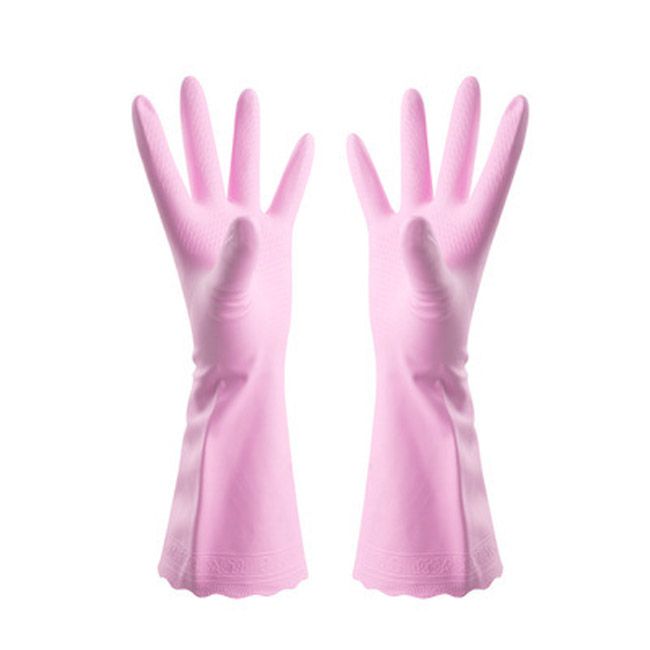 Forte ménage gants en caoutchouc à manches longues Vaisselle Nettoyage Gants de cuisine 
