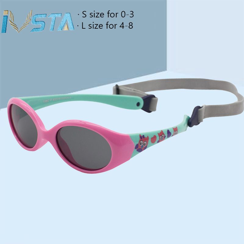 Compre Gafas De Sol Para Bebes Ivsta Lentes Polarizadas 0 3 Anos Gafas De Sol Para Ninos De Tamano Pequeno 4 8 Anos Gafas Tr90 Silicona Sin Tornillo Unbreakable Girls Boys A