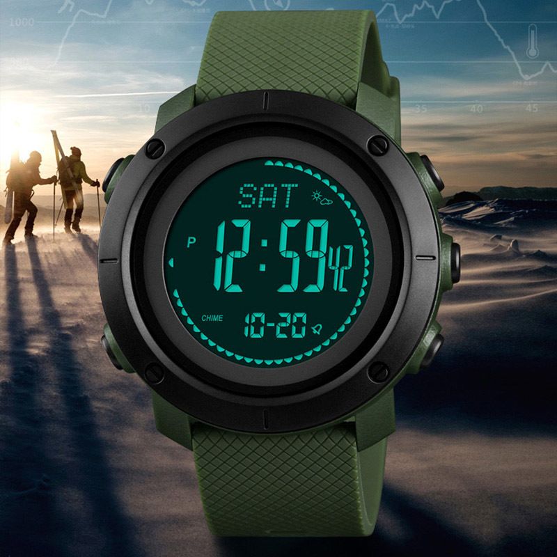 digital watch and pedometer