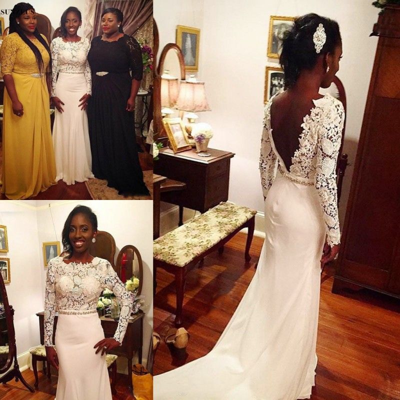 simple backless wedding dresses