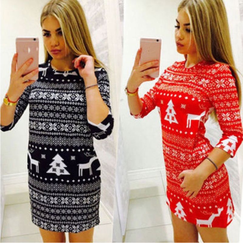 knitted christmas dress