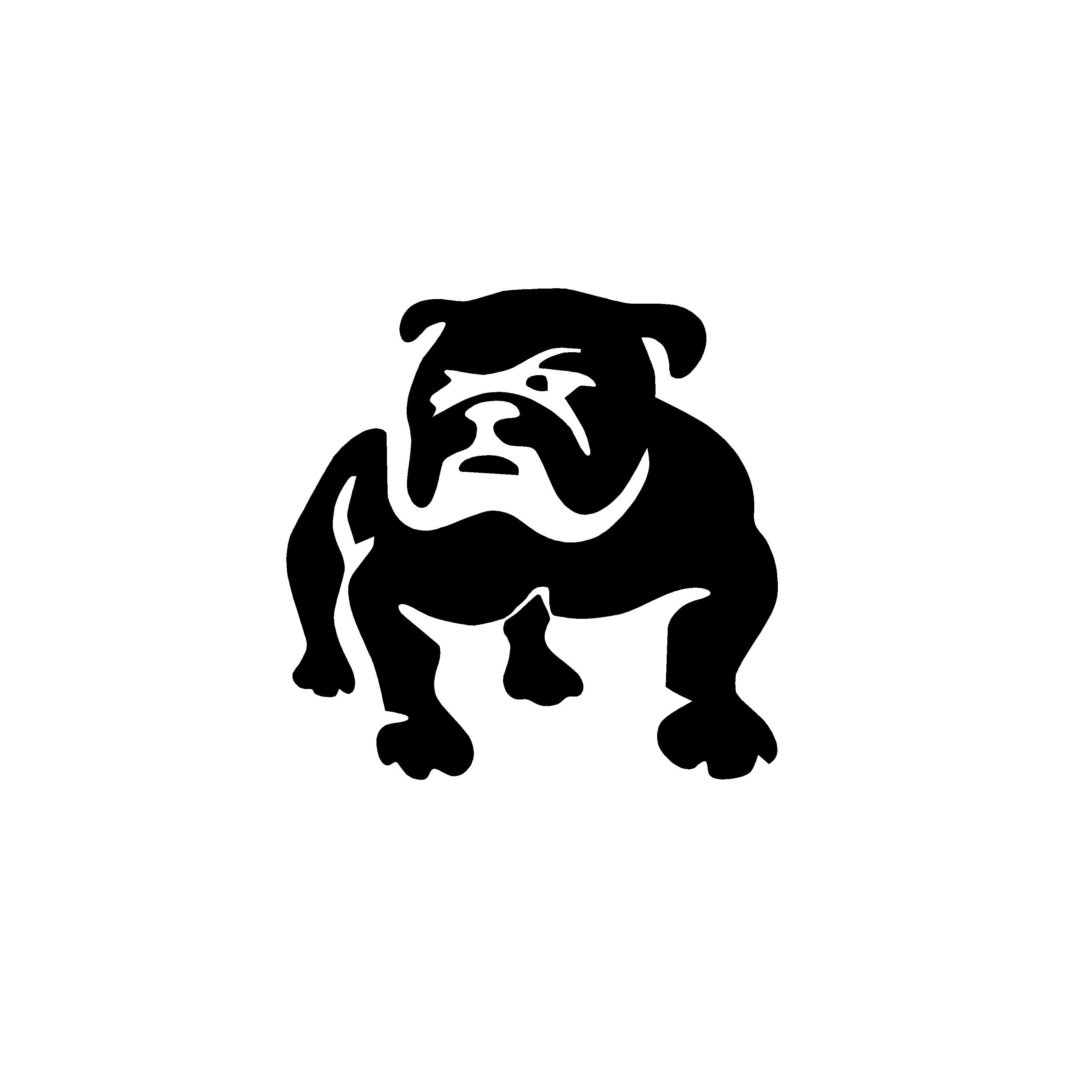 bulldog window decal