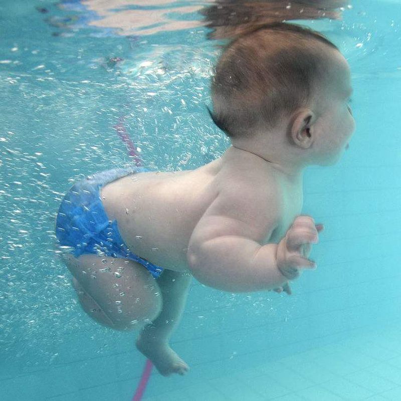 Distracción asiático Posada Pañales de tela bebé reutilizable diapés nadar pañales pañales cubierta  traje de baño natación ecológica troncos