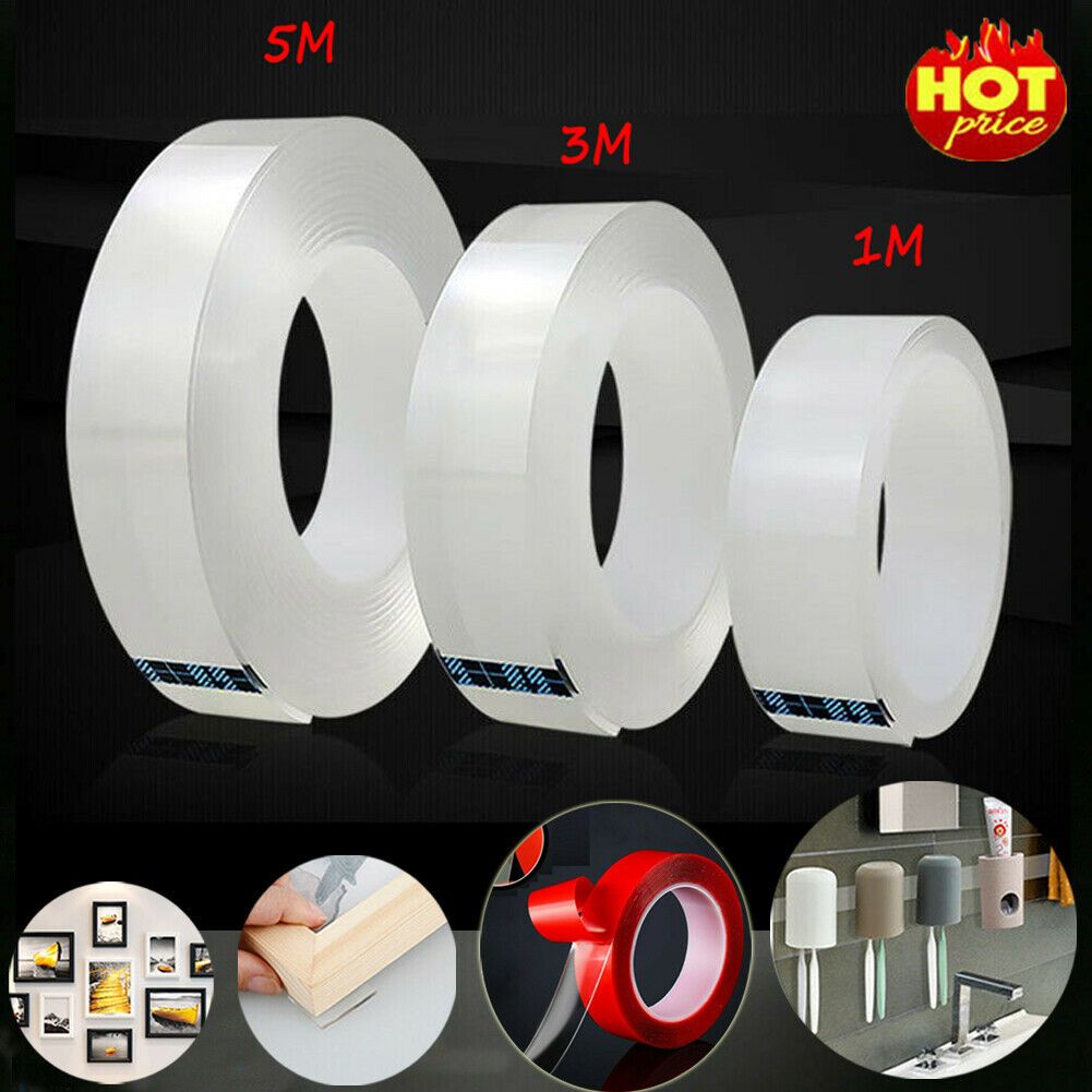 2020 Magic Double Sided Grip Tape Traceless Washable Adhesive Gel