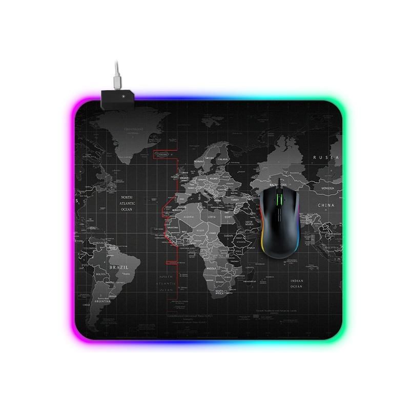 Computer World Map Pattern Illuminated Mouse Pad Size 45 X 40 X 0 4cm Large Mouse Pad With Wrist Rest Large Mouse Pads From Addfun 18 39 Dhgate Com