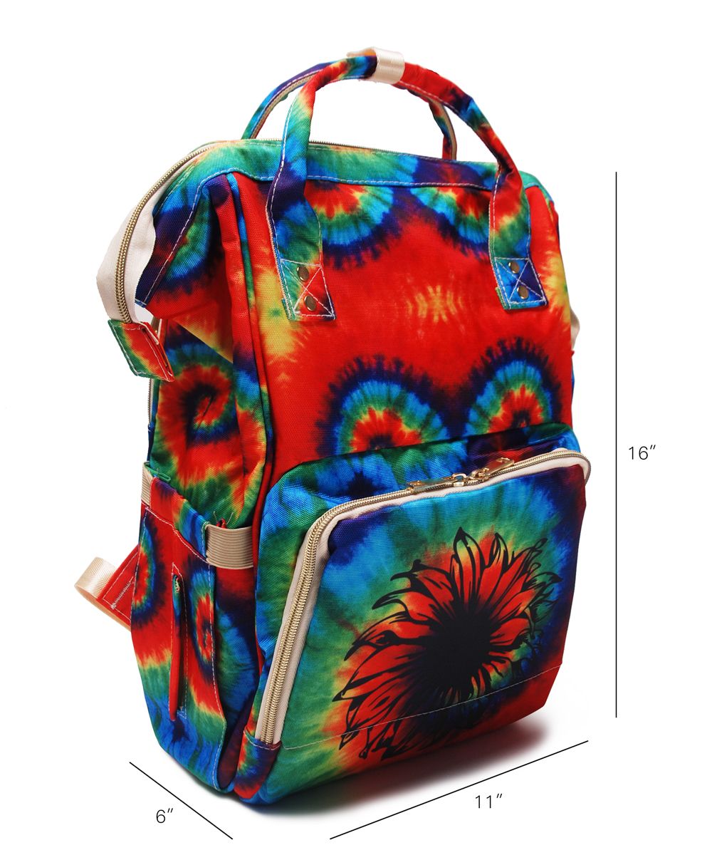 tie dye diaper bag