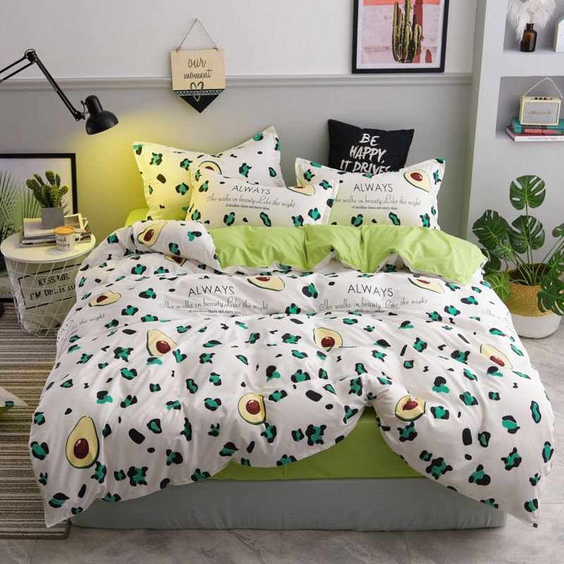 Bedding Set Summer Fruit Duvet Cover Queen King Nordic Style