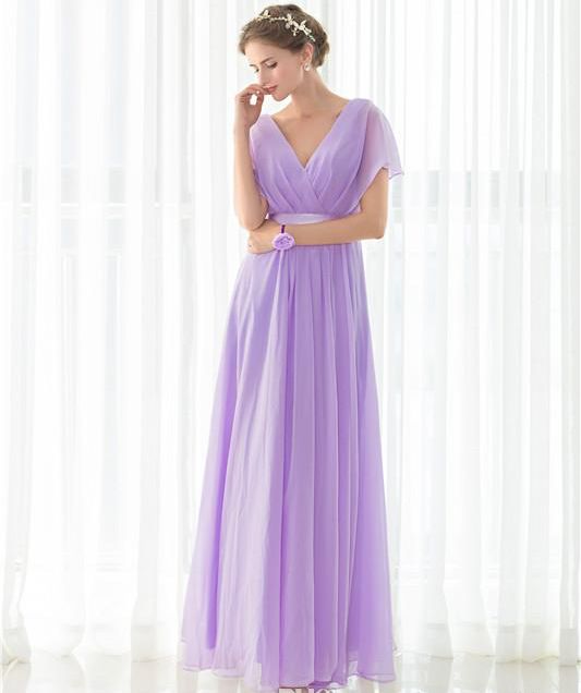 Light Purple Chiffon Dress Online Sales ...