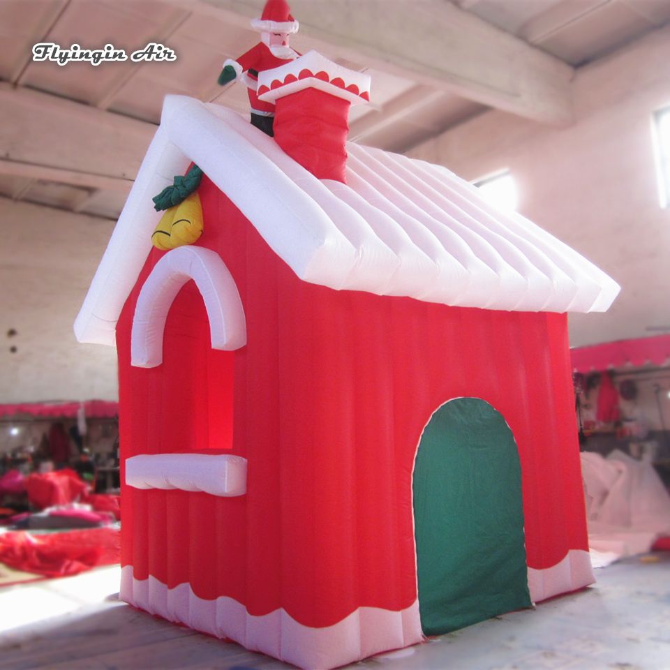 2020 Christmas Decorative Inflatable Village House 4m Height Blow Up ...