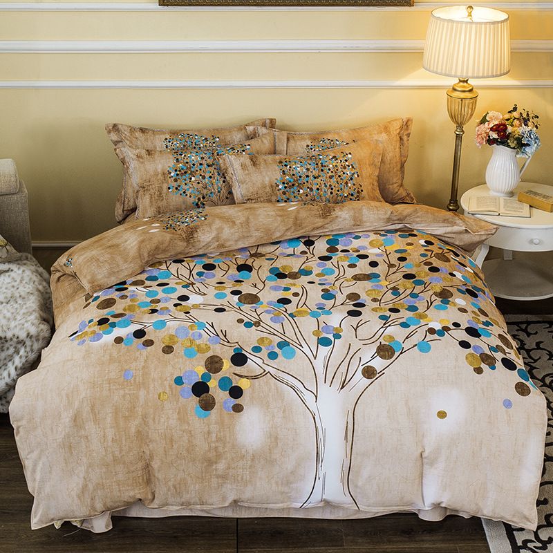 Bohemia Boho Bedding Cotton Set Flower Duvet Cover Set Winter