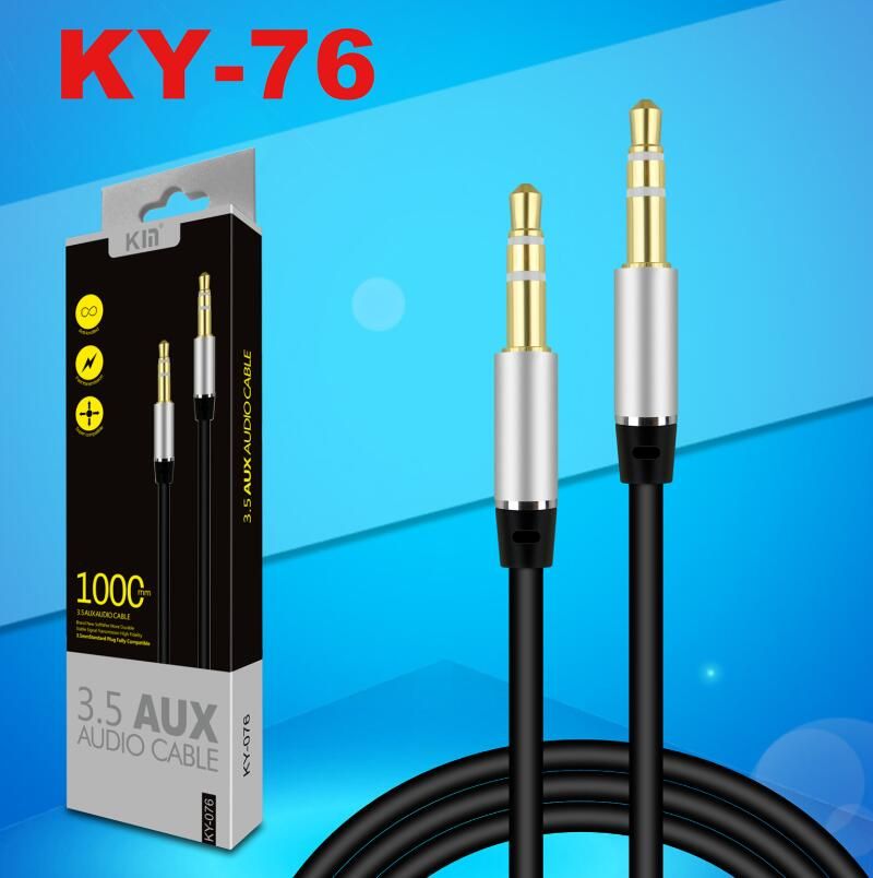 Audio Cable Jack Metal Head Aux Cable 
