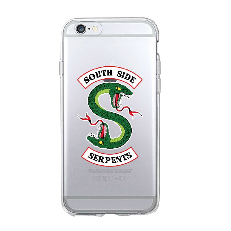 Amazon Com Riverdale Phone Case For Iphone 7 Iphone 8 Riverdale Merchandise Soft Tpu Riverdale Southside Serpents Iphone 7 Case Iphone 8 Case Black
