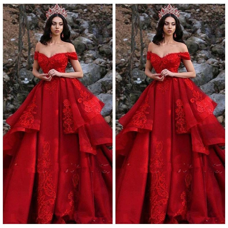 red mexican dress off the shoulder