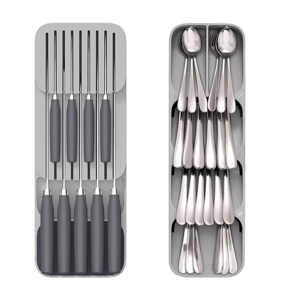Knifes Holder Cutlery Drawer Organizer Tray Utensil Rack Kitchen Storage Tools Knifes Holder Cutlery Drawer Organizer Tray Utensil Rack Kitchen Storage Tools