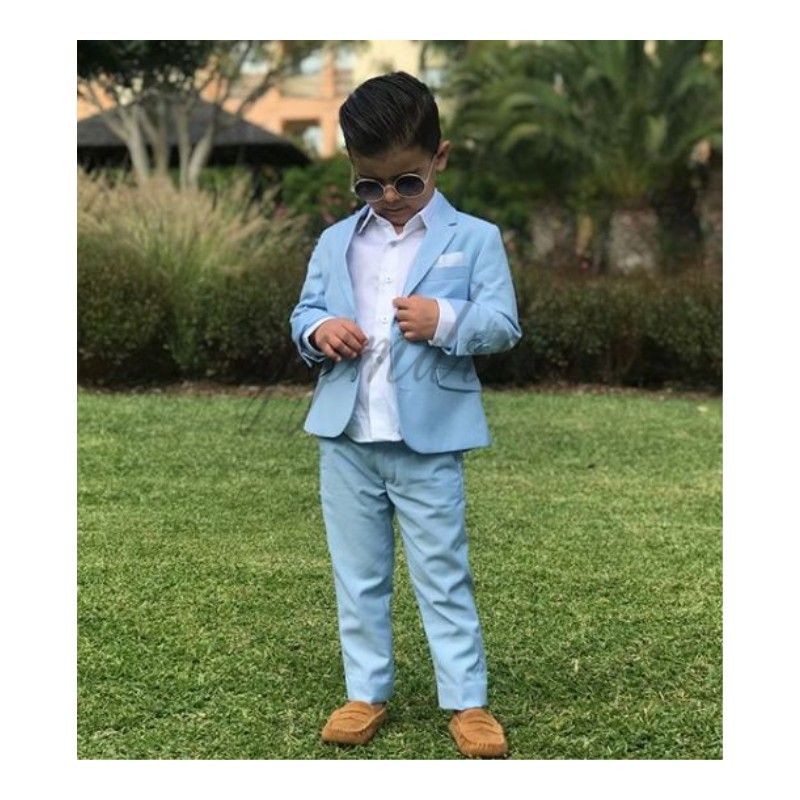 Sky Blue Kids Formal Wear Suit Children 