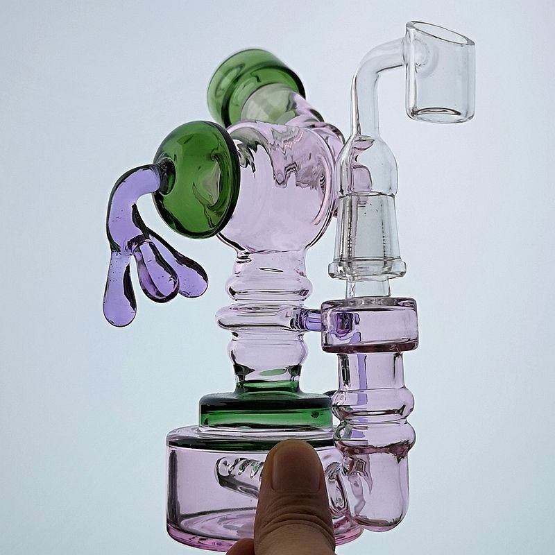 2020 Newest Glass Bong Robot Fumed Hanger Unique Bongs Glass Inline ...