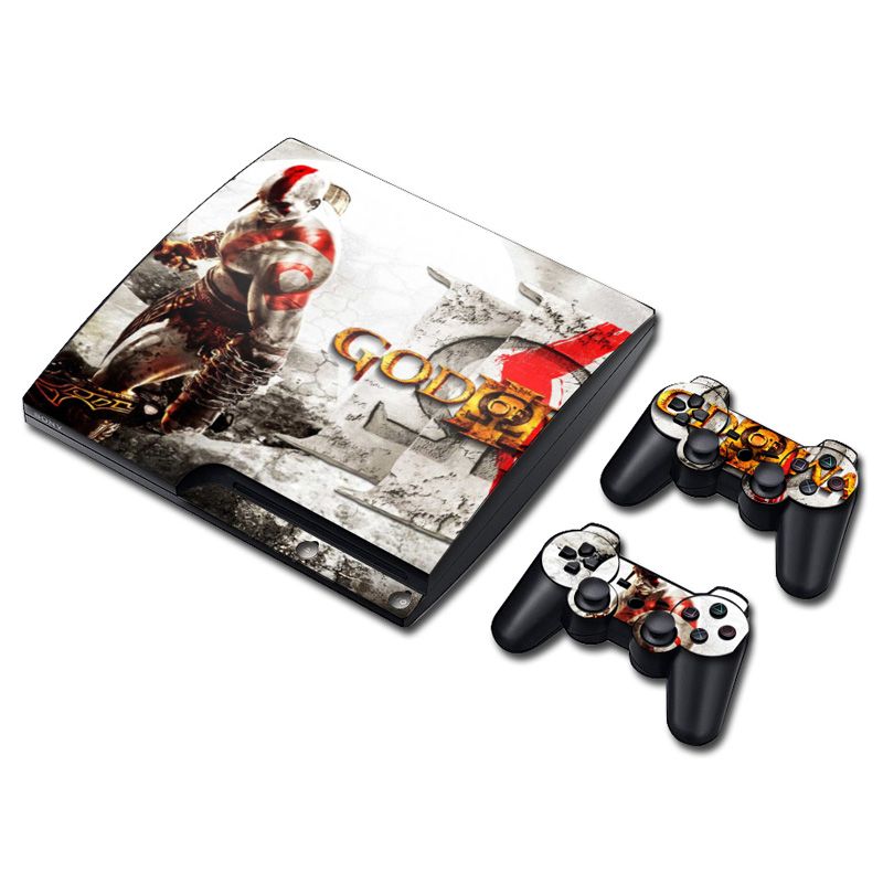 Игра Бог войны кожи Наклейка Наклейка для PS3 Slim PlayStation 3 консоли и  контроллеры для PS3