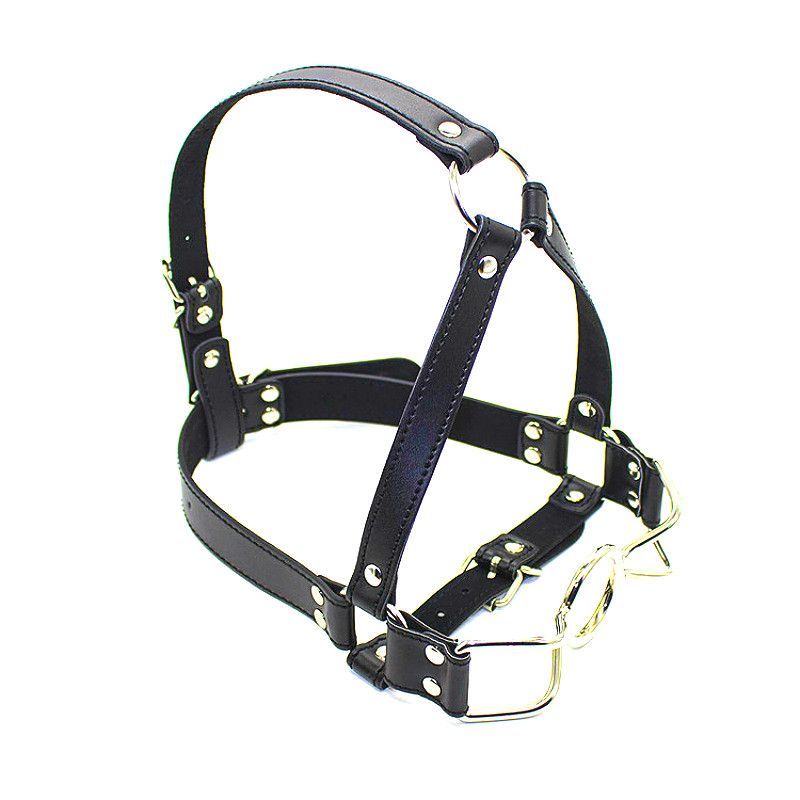Bdsm Gag Head Harness Open Mouth Gags Device Bondage Gear Flirting Sex