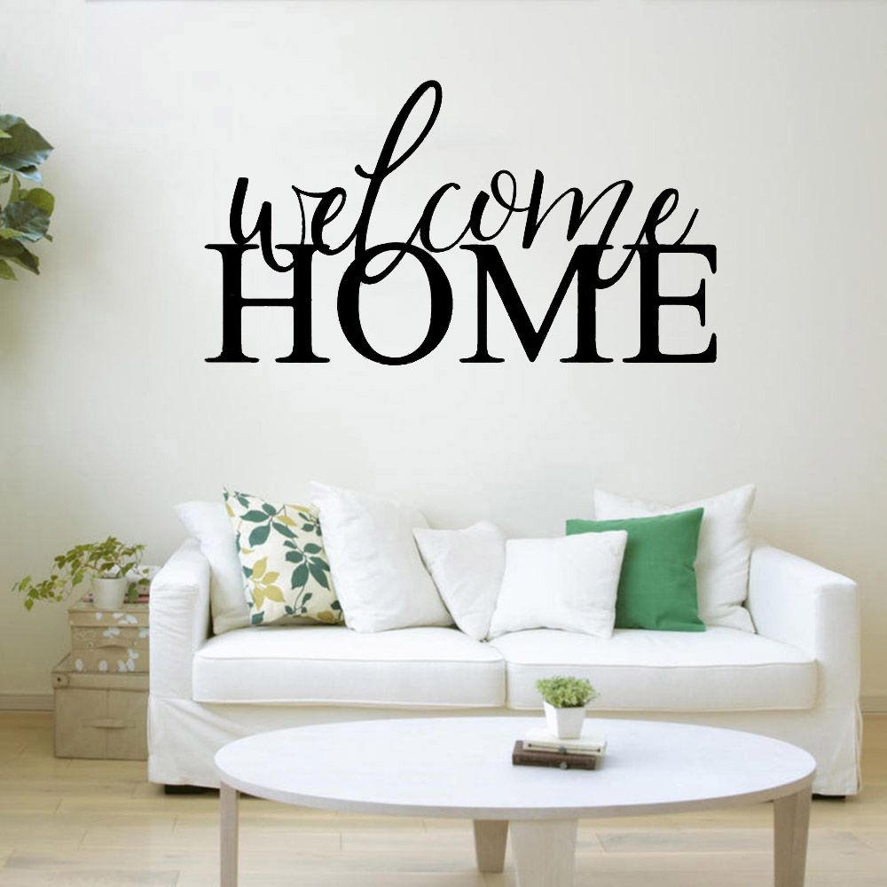 HOME Wall Stickers Office Vinyl Wall Decal Words Decor Living