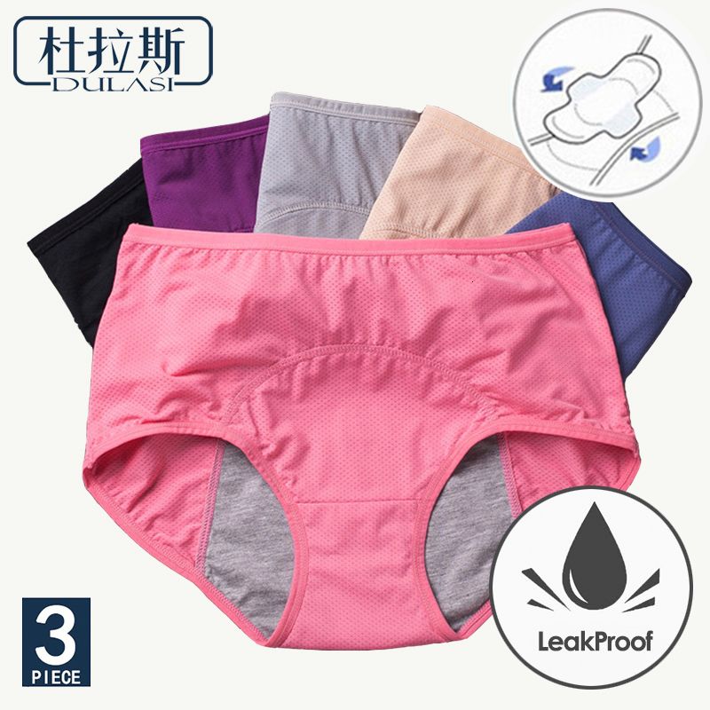 Dulasi 3pcs Menstrual Ropa Interior A Prueba De Fugas Ropa Dulasi 3pcs Menstrual Ropa Interior A Prueba De Fugas Ropa