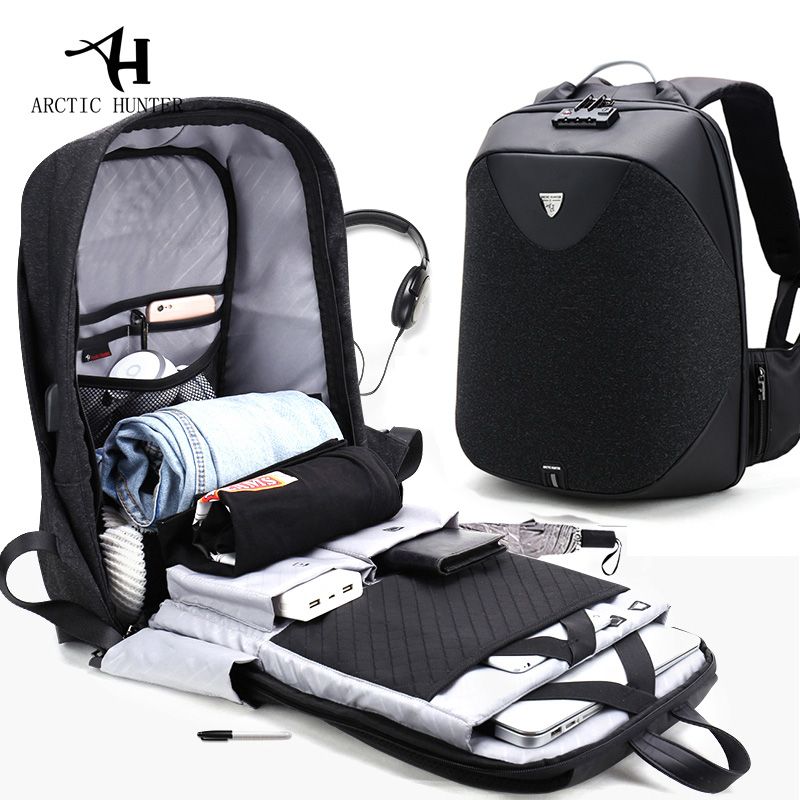 Compra ARCTIC HUNTER New Anti Theft 15.6 Laptop Men Bag School Password  Lock Mochila Impermeable De Viaje De Negocios Ocasional Mochilas Masculinas  Barato | Entrega Rápida Y Calidad | Es.Dhgate