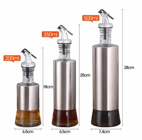 Satin Al Toptan 500 Ml Paslanmaz Celik Cam Pisirme Zeytinyagi Cam Sise Soya Sosu Sirke Baharat Kavanoz Can Tank Pot Mutfak Icin Tl50 9 Dhgate Comda