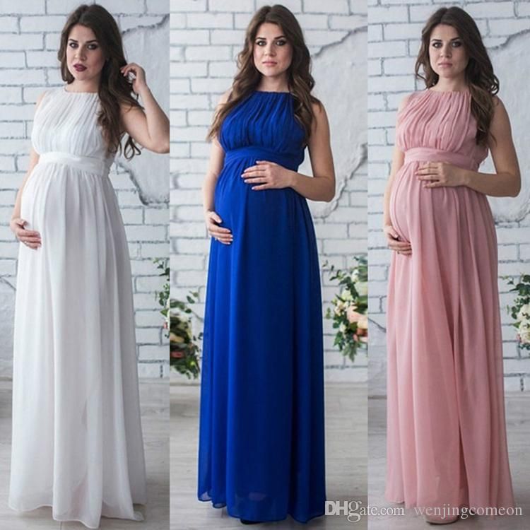 Compre Vestido De Maternidad Vestido De Embarazo Dama Elegante Vestidos Embarazadas  Mujeres Gasa Fiesta Formal Vestido De Noche Foto Disparar Vestidos Largos A  11,31 € Del Wenjingcomeon | Es.Dhgate.Com