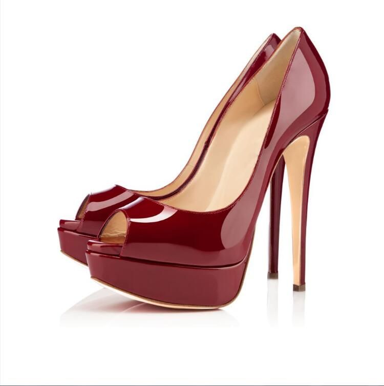 platform red bottom high heels
