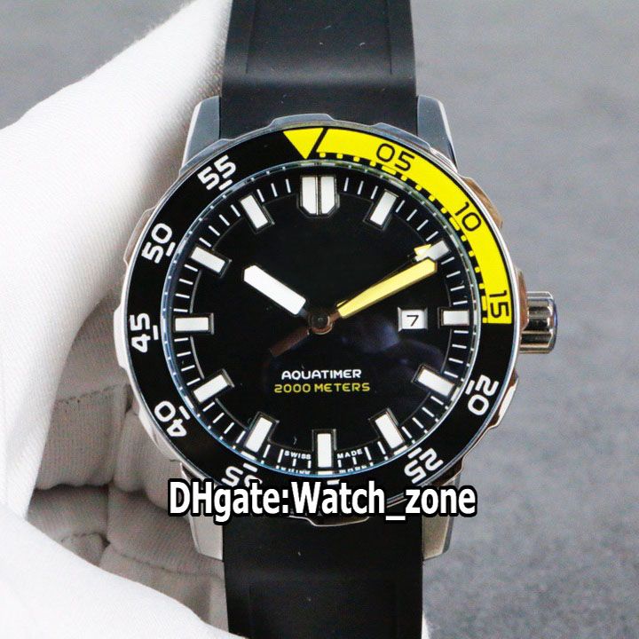 Luxury New 44mm Aquatimer Iw390302 Black Dial 2813 Automatic Mens Watch Steel Case Black Yellow Beael Rubber Strap Gents Watches Watch Zone Online Wrist Watch Best Wrist Watch From Watch Zone 22 65 Dhgate Com