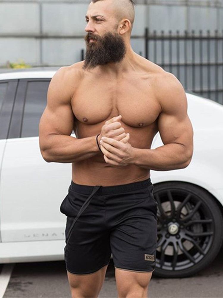 GymoHyeah Heren Shorts Kalf Lengte Fitness Bodybuilding Fashion Casual Gyms  Joggers Training Merk Korte Broek Joggingbroek