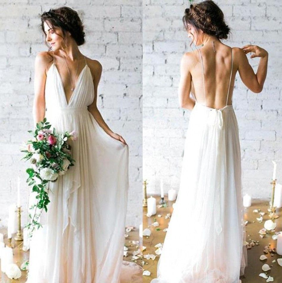 flowy casual wedding dresses