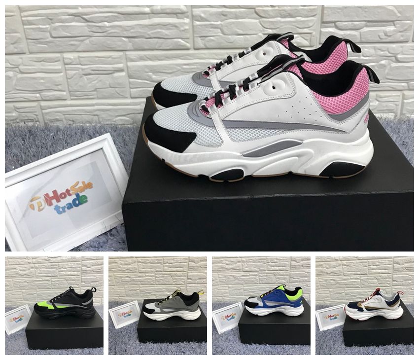 dior b22 pale pink grey trainer