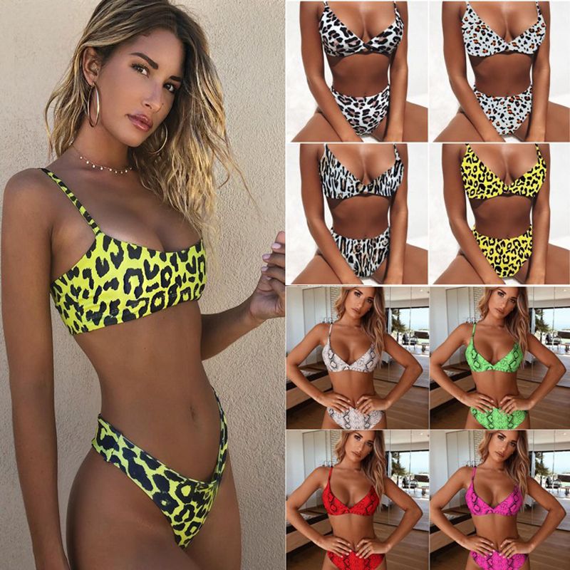 leopard print swim suits