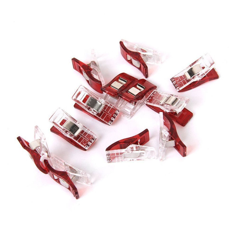 10PCS Plastic Colorful Craft Sewing Clamps Quilt Binding Clips Patchwork clip