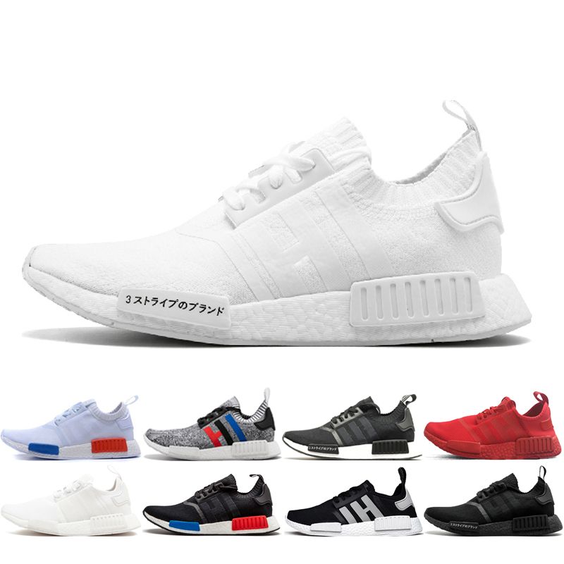 Adidas nmd R1 Calzado running para hombre mujer barata Japan Triple negro blanco