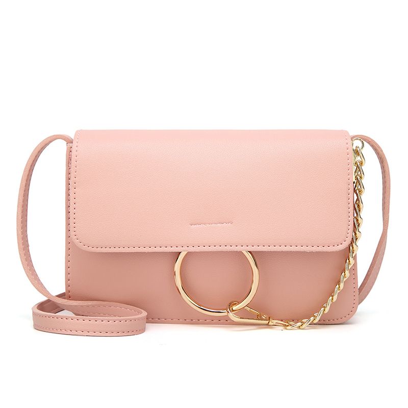 New Womens Plain Classic Design Messenger Handbag//Crossbody Shoulder Style Bag