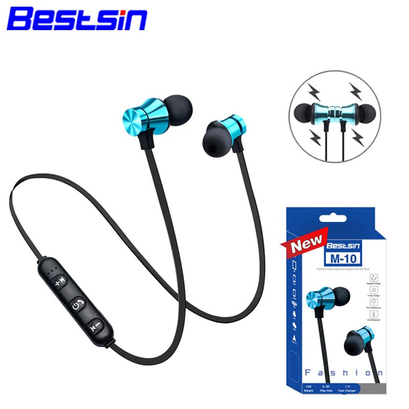 Bestsin M10 Wireless Bluetooth 4.1 Headphones Stereo Headset Sport In