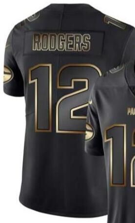 Compra Negro De Vapor Limitada De Oro Los Hombres Del Jersey De Green Bay  12 Jersey Crea Todos Los Jerseys De Fútbol Americano Equipos 01 Barato |  Entrega Rápida Y Calidad | Es.Dhgate