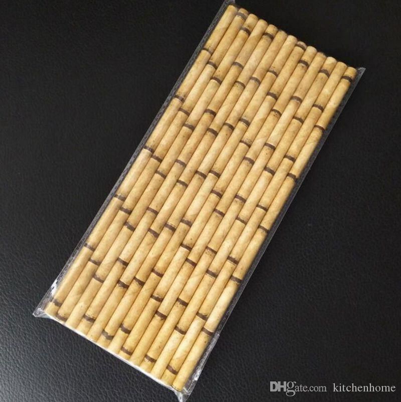 Bambu papper strå-brun