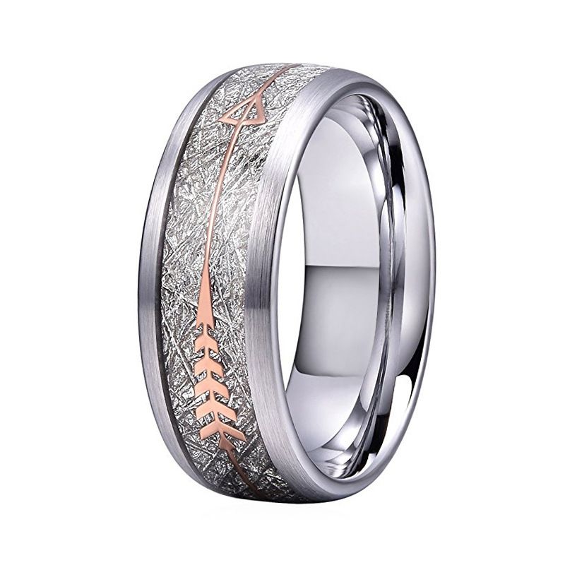 Acero Inoxidable Plateado Anillo De Boda Clásico De 8 Mm Acero Inoxidable Plateado Anillo De Boda Clásico De 8 Mm