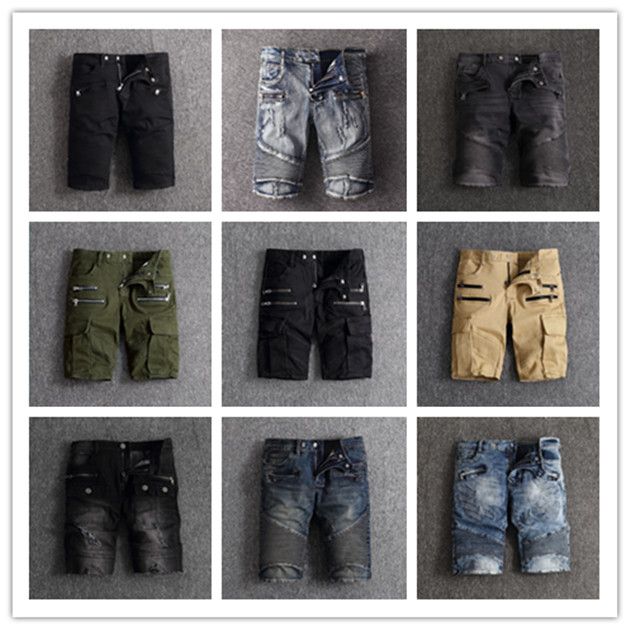 mens designer denim shorts