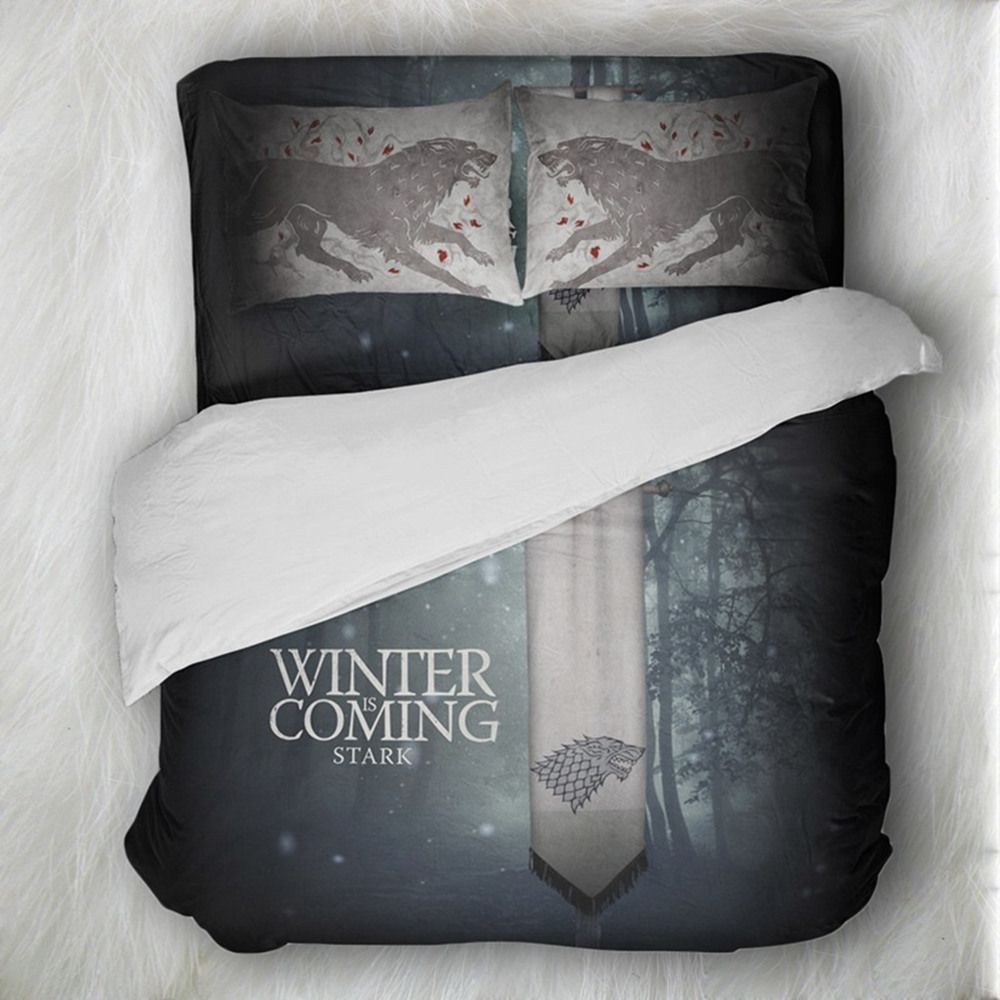 Foggy Forest Bedding Set Game Of Thrones Fashionable 3d Duvet