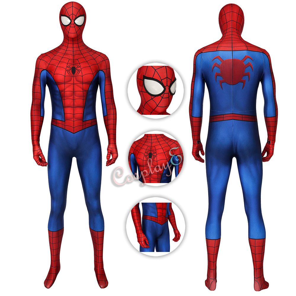 Lo encontré Ondular Virus Spiderman Traje de Mar-vel de Spider-Man (PS4) cosplay completo conjunto  clásico 3D Traje (Reparado)