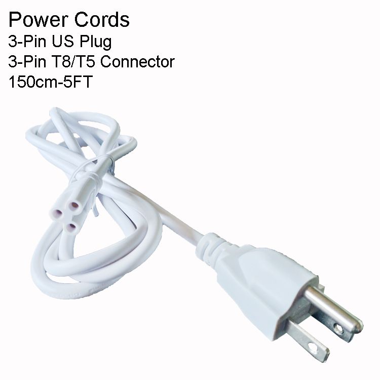 150CM 3PIN US Power Cords Without Switch