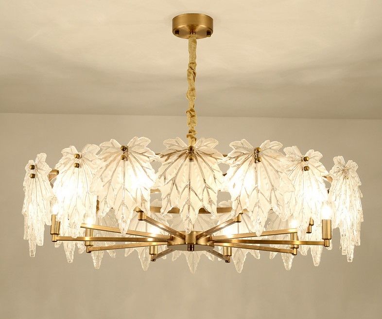 Hanging Light Fixture Frosted Glass Canada Maple Leaf Pendant Lamps Gold Plating Frame E14 Led Chandeliers Modern Decorate Llfa From Nimiled 616 41 Dhgate Com Hanging Light Fixture Frosted Glass, Bedroom Light Fixtures Canada