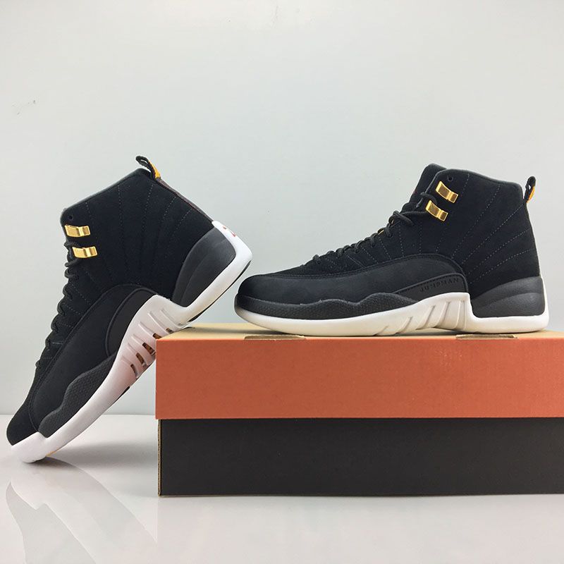 black white and gold 12s